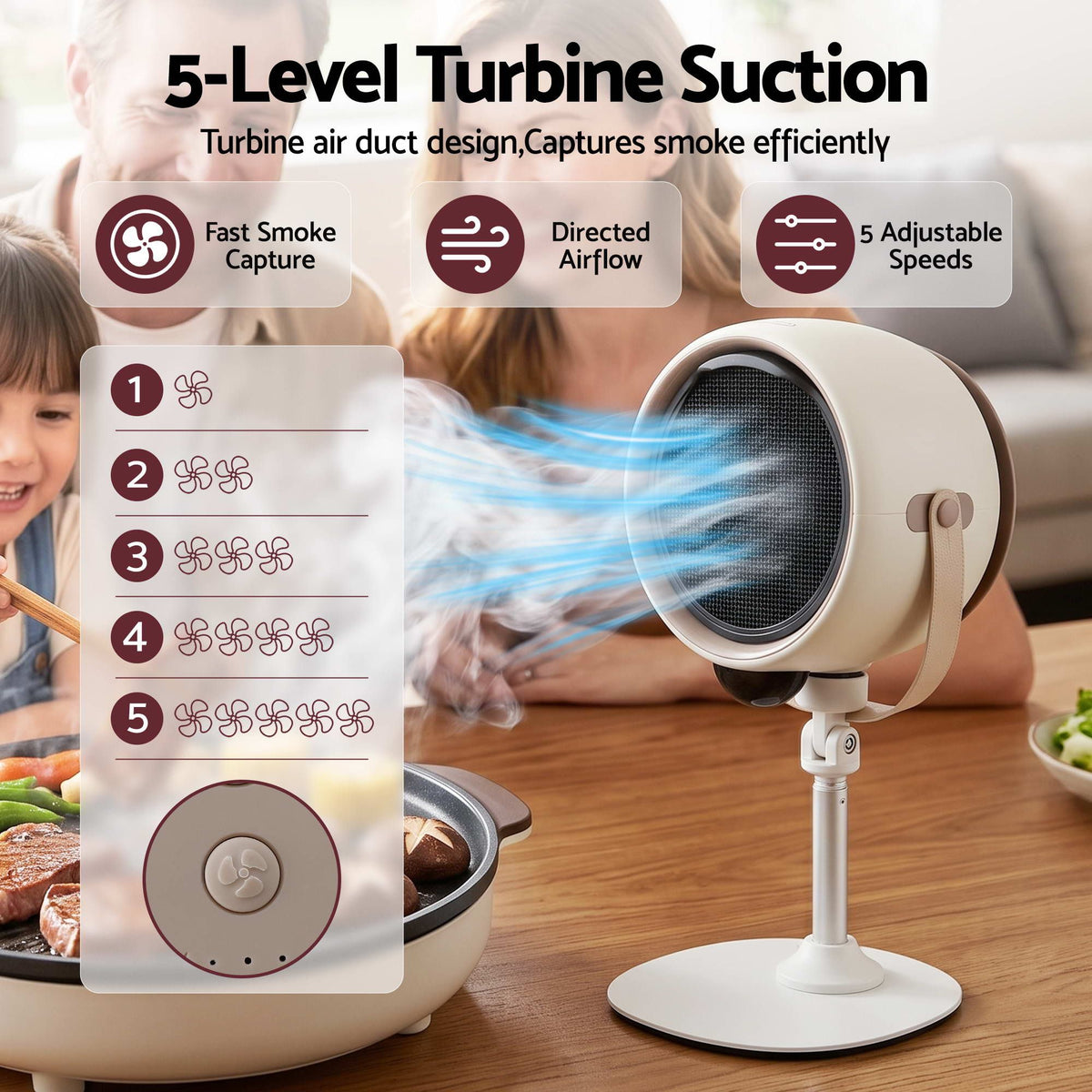 Devanti Rechargeable Portable Range Hood