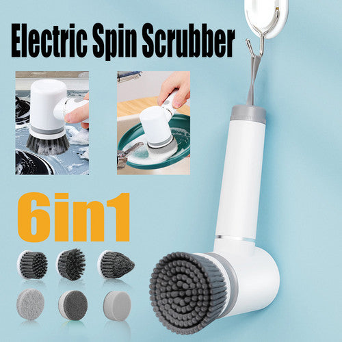 6-in-1 Cordless Electric Spin Scrubber