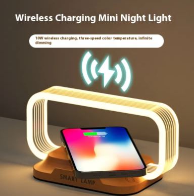 Wireless Charger Stand with LED Lamp