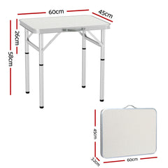 Weisshorn Folding Camping Table 60cm