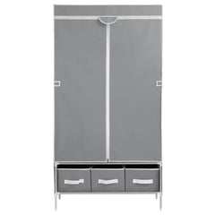 Artiss Portable Clothes Wardrobe 170cm - Grey