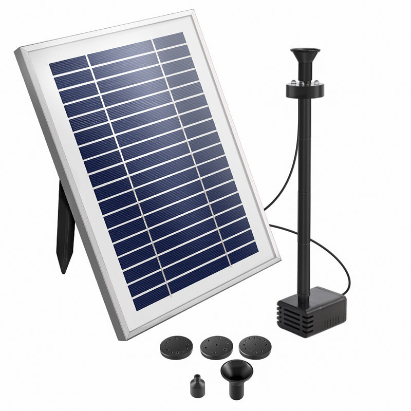Gardeon Solar Pond Pump Fountain with Battery & LED