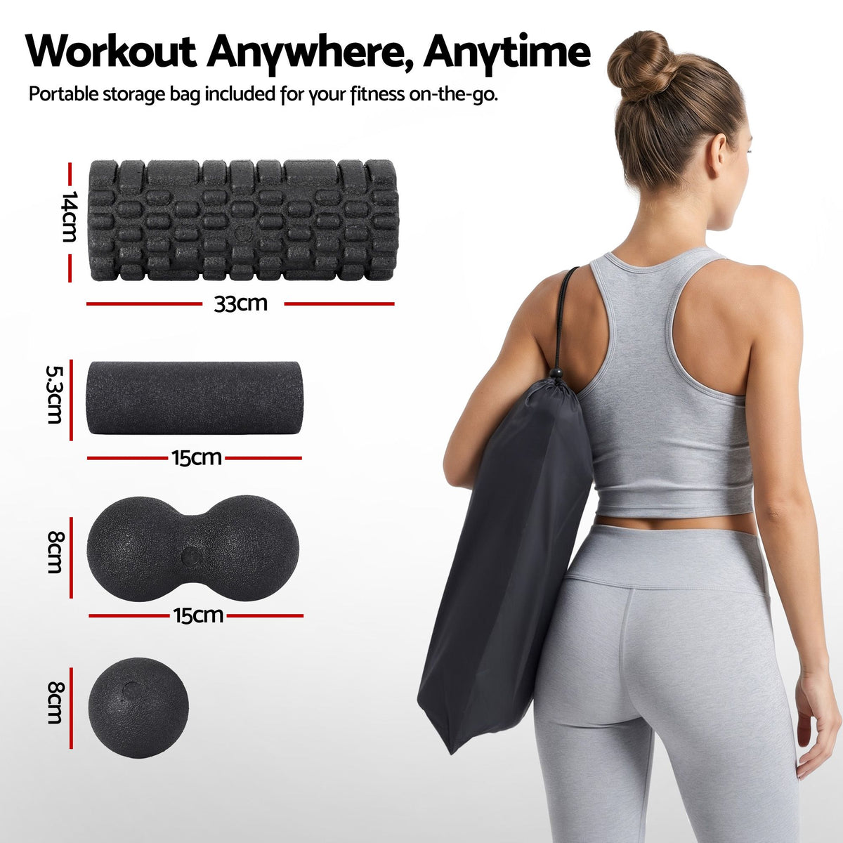 Everfit Foam Roller Set (4-in-1)