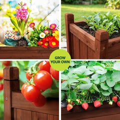 Green Fingers Raised Garden Bed 90x30x33cm