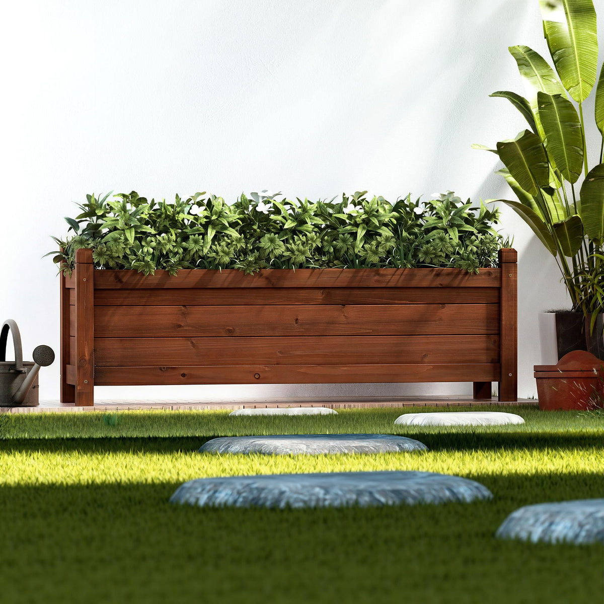 Green Fingers Raised Garden Bed 90x30x33cm