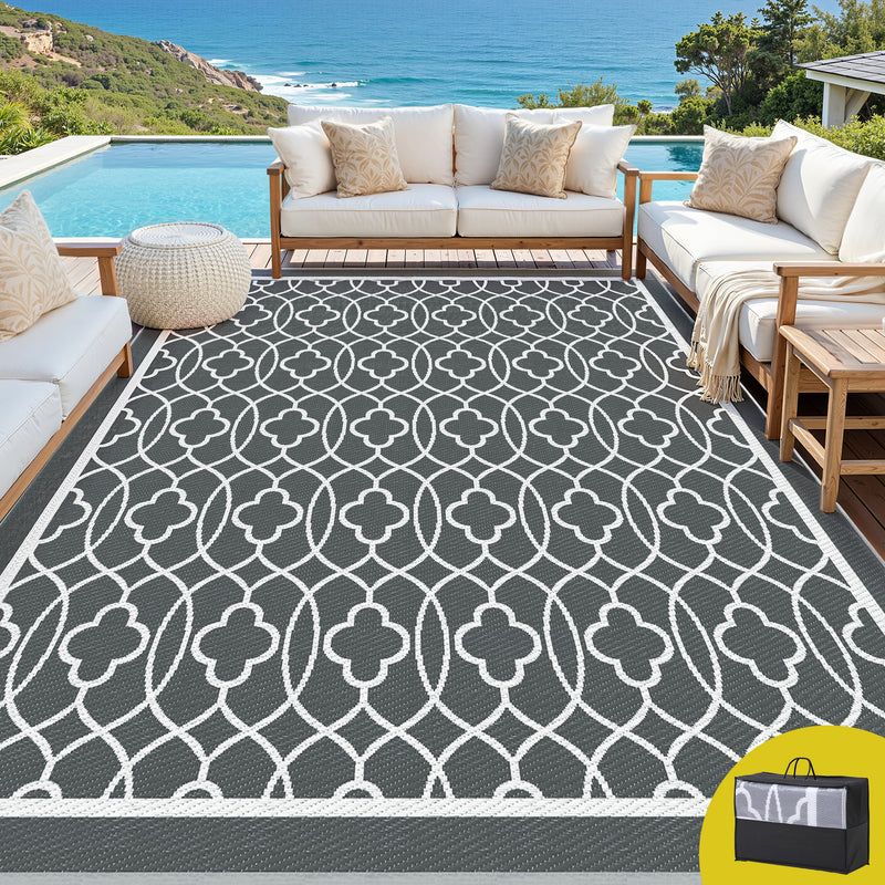 Gardeon Reversible Outdoor Rug 274x366cm
