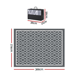 Gardeon Reversible Outdoor Rug 274x366cm