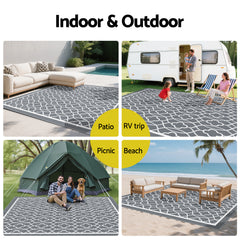 Gardeon Reversible Outdoor Rug 274x366cm