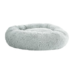 Calming Plush Dog Bed 90cm - Light Grey