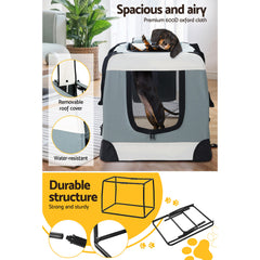 i.Pet Soft Pet Carrier Crate 2XL 90x61cm