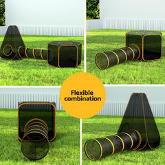 i.Pet 6-in-1 Cat Playpen Tent & Tunnel