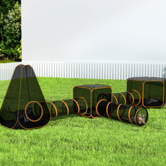 i.Pet 6-in-1 Cat Playpen Tent & Tunnel