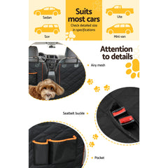 i.Pet Waterproof Dog Car Seat Cover Hammock