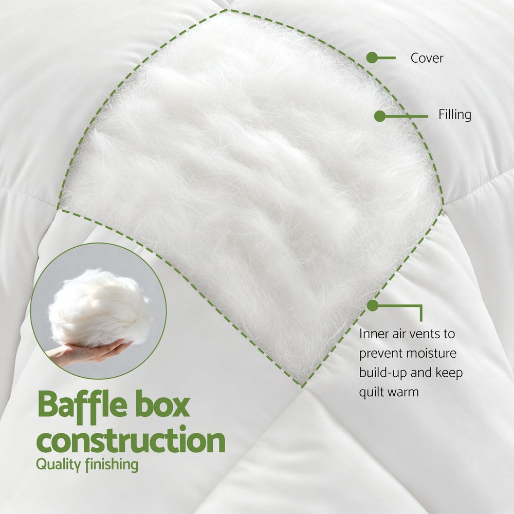 Giselle 200GSM Bamboo Summer Quilt - Queen