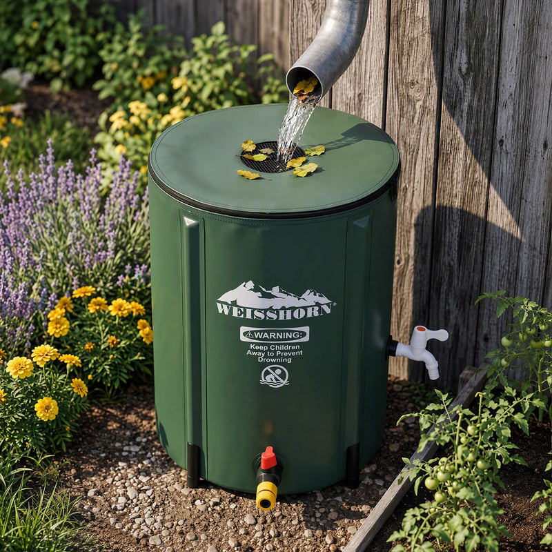 Weisshorn 50L Collapsible Rain Barrel