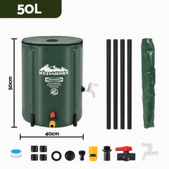 Weisshorn 50L Collapsible Rain Barrel