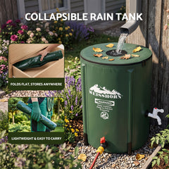 Weisshorn 50L Collapsible Rain Barrel