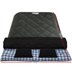 Weisshorn Double Sleeping Bag -10C - Grey