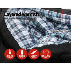 Weisshorn Double Sleeping Bag -10C - Grey