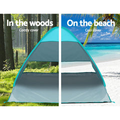 Weisshorn Pop-Up Beach Tent 3 Person