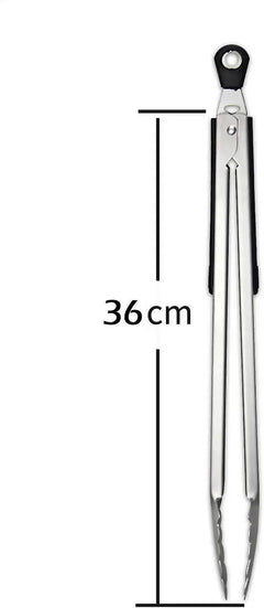 Stainless Steel Locking Kitchen Tongs (2-Pack)