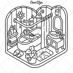 Adult Colouring Book - Cute Patterns