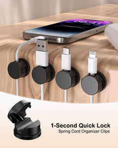 Rotating Adhesive Cable Clips (12-Pack)