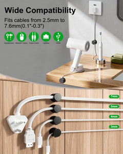 Rotating Adhesive Cable Clips (12-Pack)