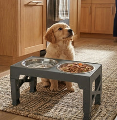 CARLA HOME Adjustable Raised Dog Bowl Stand