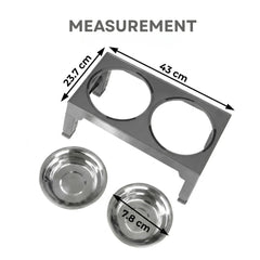 CARLA HOME Adjustable Raised Dog Bowl Stand
