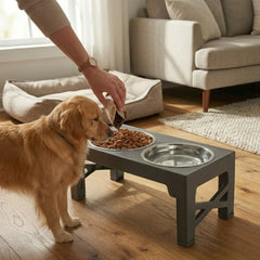 CARLA HOME Adjustable Raised Dog Bowl Stand