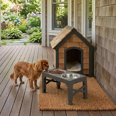 CARLA HOME Adjustable Raised Dog Bowl Stand