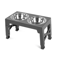 CARLA HOME Adjustable Raised Dog Bowl Stand