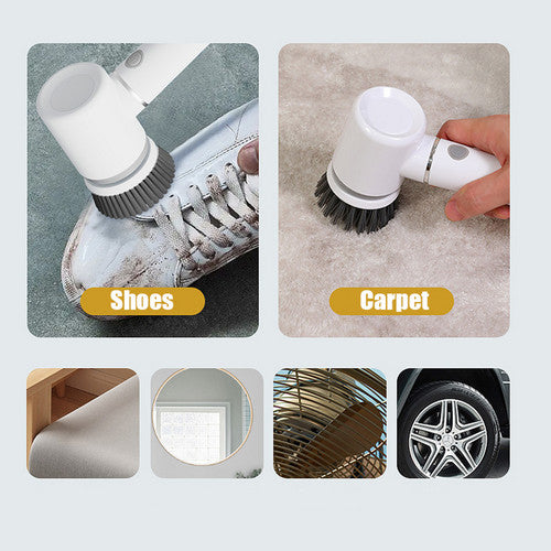 6-in-1 Cordless Electric Spin Scrubber