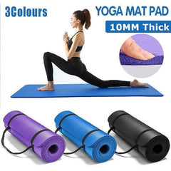 10mm Thick NBR Yoga & Pilates Mat - Purple