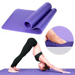 10mm Thick NBR Yoga & Pilates Mat - Purple