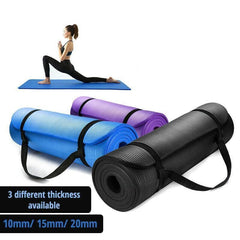 10mm Thick NBR Yoga & Pilates Mat - Purple