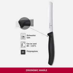 Victorinox Wavy Edge Steak & Tomato Knives (6-Pack) - Black