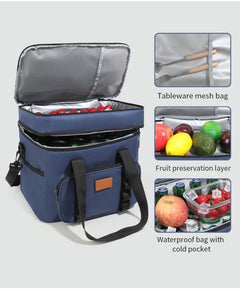 23L Insulated Cooler Bag - Navy