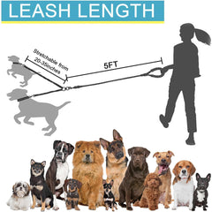 3-in-1 Tangle-Free Bungee Dog Leash