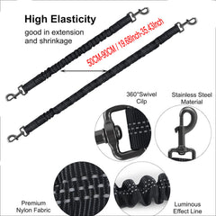 3-in-1 Tangle-Free Bungee Dog Leash