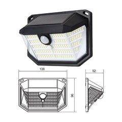 Solar Motion Sensor Wall Lights (2-Pack, 230 LED)