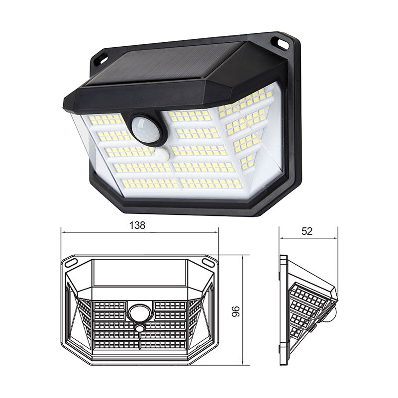 Solar Motion Sensor Wall Lights (2-Pack, 230 LED)
