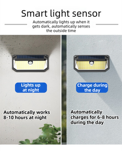 Solar Motion Sensor Wall Lights (2-Pack, 230 LED)