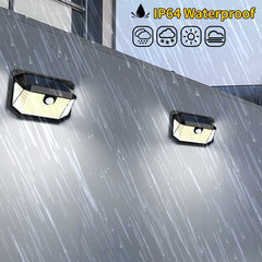 Solar Motion Sensor Wall Lights (2-Pack, 230 LED)