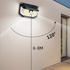 Solar Motion Sensor Wall Lights (2-Pack, 230 LED)
