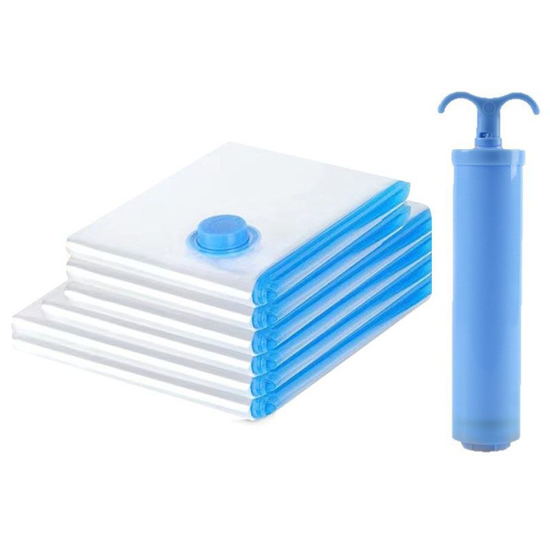 Vacuum Storage Bags (6 Bags + Hand Pump)
