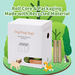 Dog Poop Bags with Dispenser (16 Rolls)