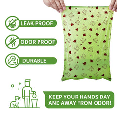 Dog Poop Bags with Dispenser (16 Rolls)