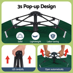 Weisshorn 2-Person Pop-Up Camping Tent - Green